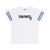 Fortnite Camiseta para niño | Talla 122-170 | Algodón | Camiseta Gamer, Blanco, 140