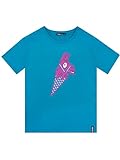Fortnite Camiseta de Manga Corta para Niños Azul 12-13 Años