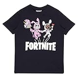 Fortnite Camiseta para Niño, T-Shirt Oficial, 7-15 Años, Color Rojo